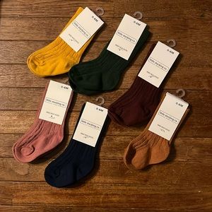 NWT Little Stocking Co Knee High Socks Baby Girl 0-6 months